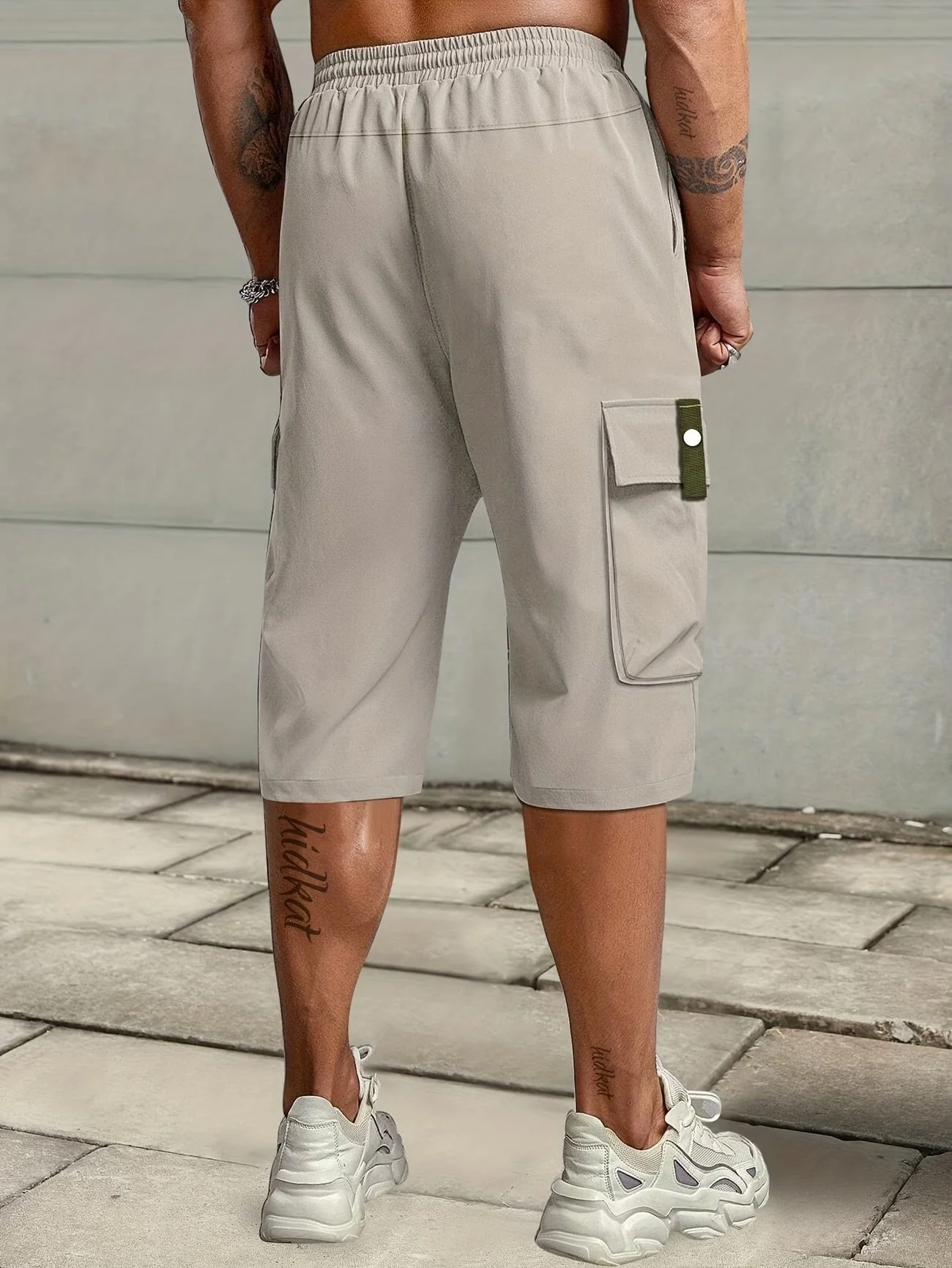 Burkus -  Pantaloncini Cargo Informale Con Tasche Multiplu - Image 6