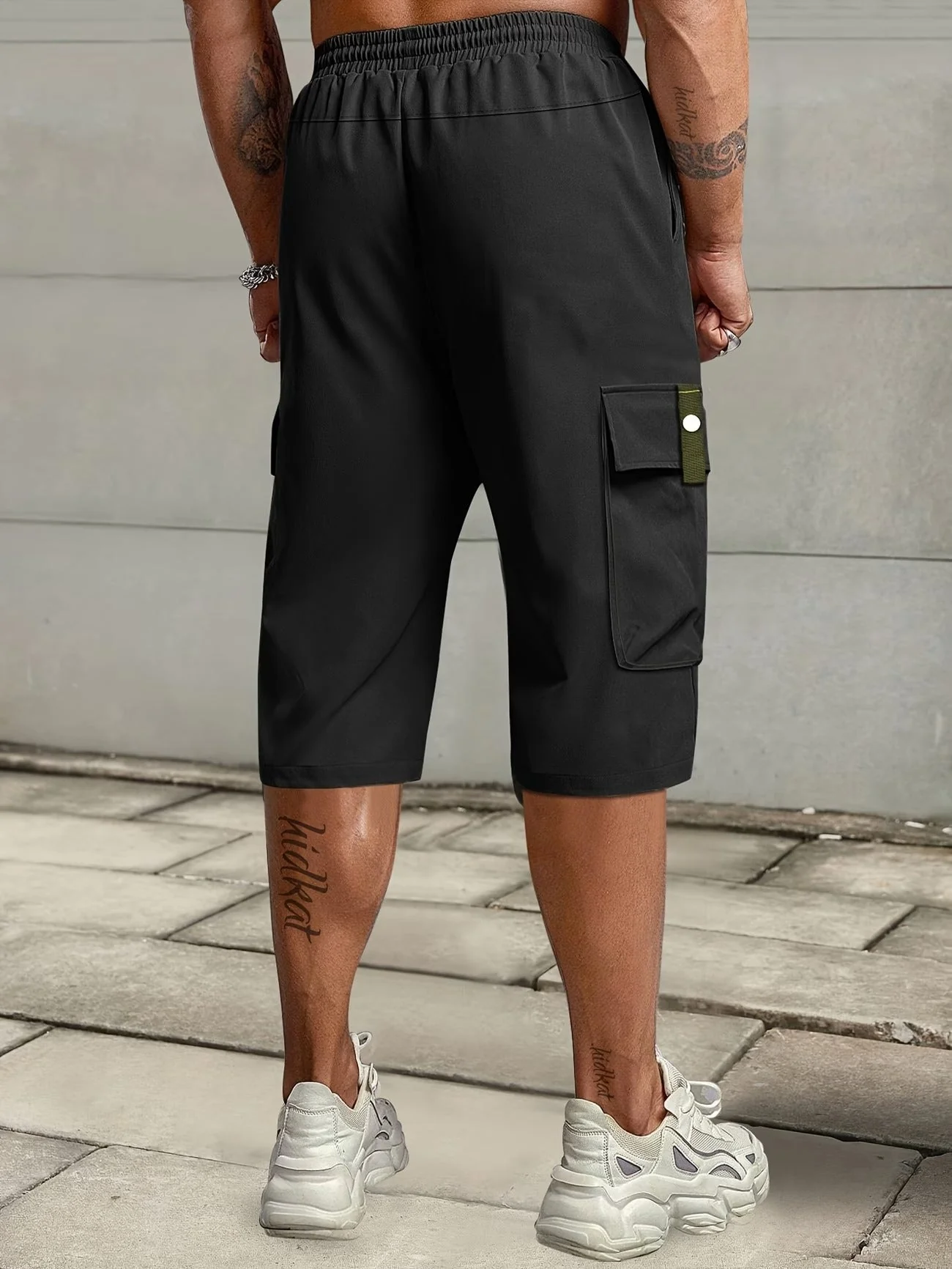 Burkus -  Pantaloncini Cargo Informale Con Tasche Multiplu - Image 7