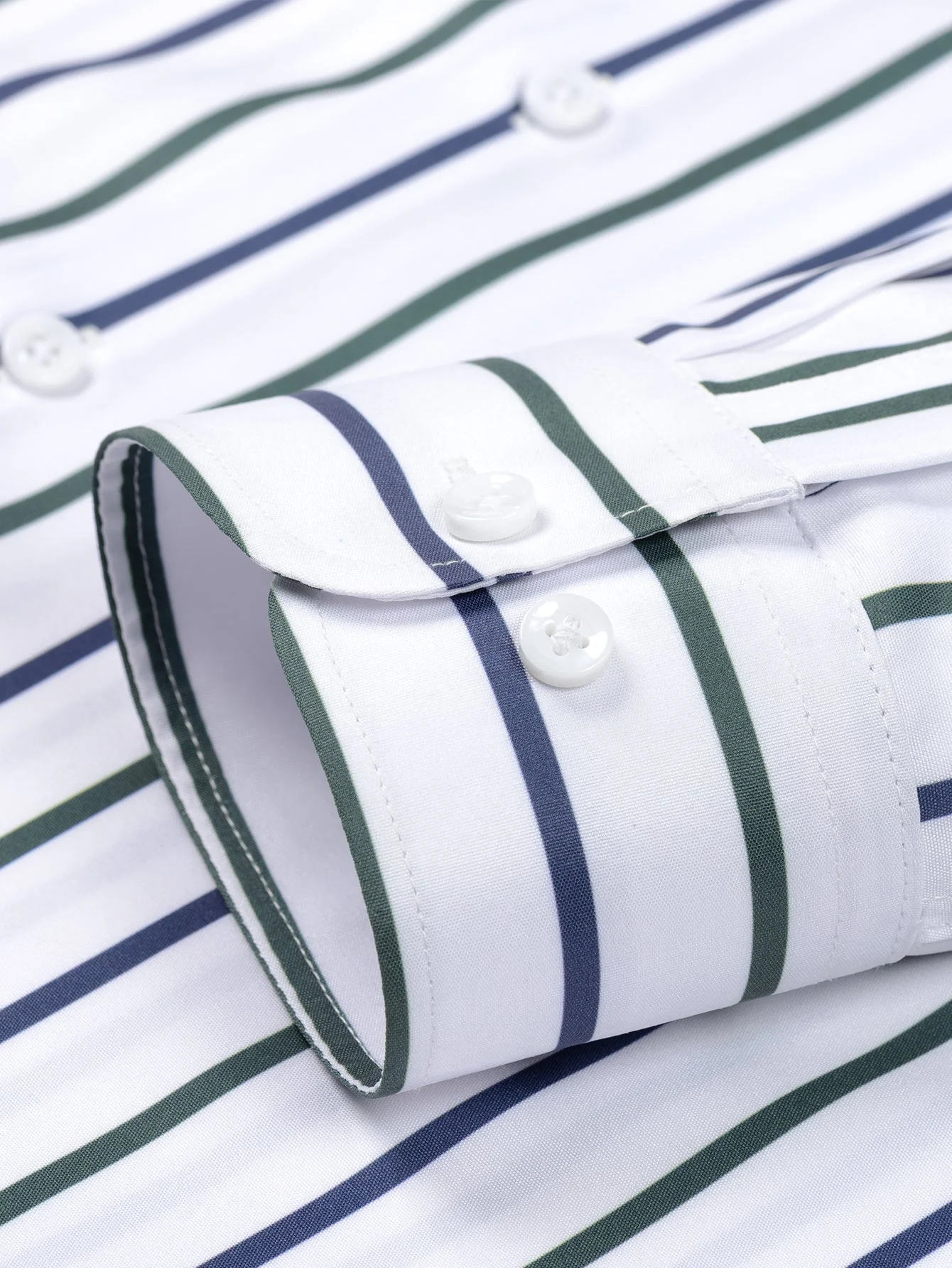 Burt - Camicia a Righe a Maniche Lunghe con Bottoni - Image 4