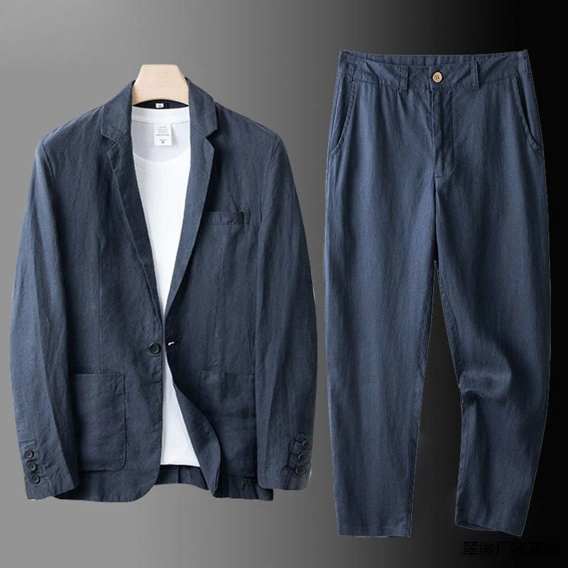 Buttler - Abito Elegante In Lino - Image 3