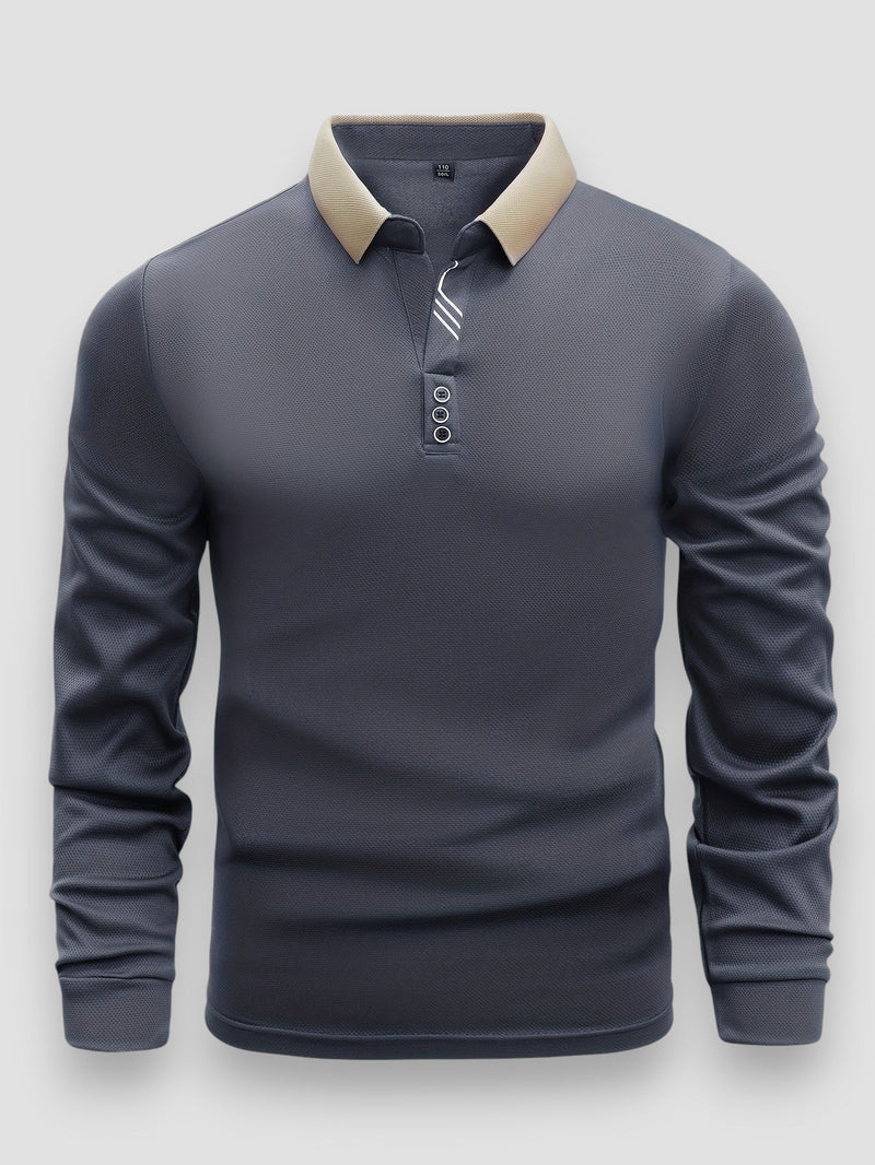 Callum - Polo Di Lusso a Maniche Lunghe | 1+1 gratis