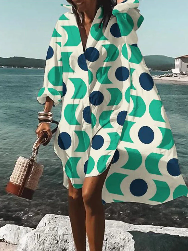 Calogera - Elegante Abito A Camicia Dal Taglio Ampio - Image 3
