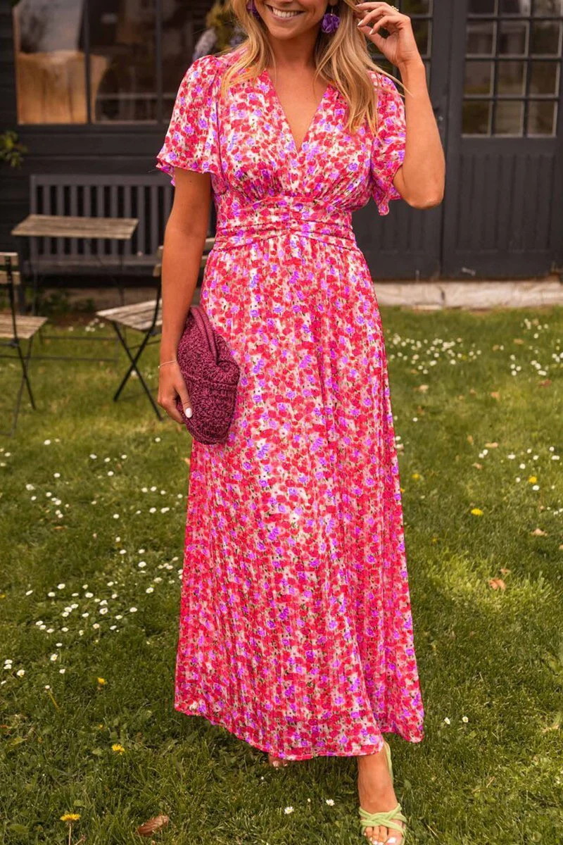 Capucine - Elegante Abito Lungo Con Fiori - Image 3