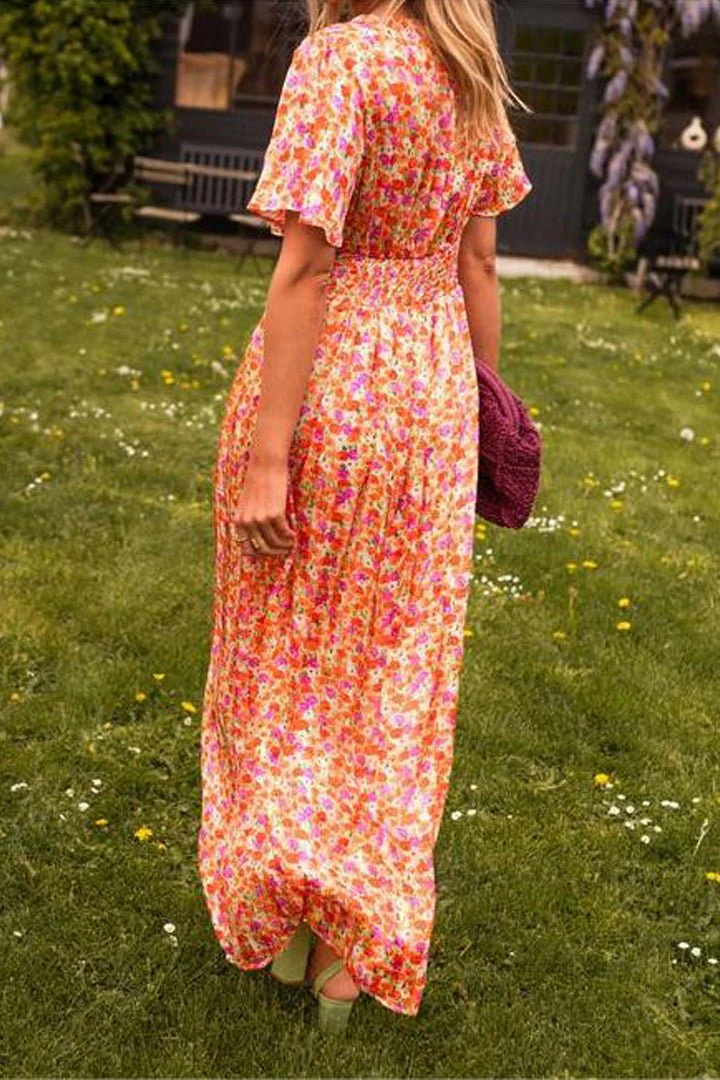 Capucine - Elegante Abito Lungo Con Fiori - Image 6
