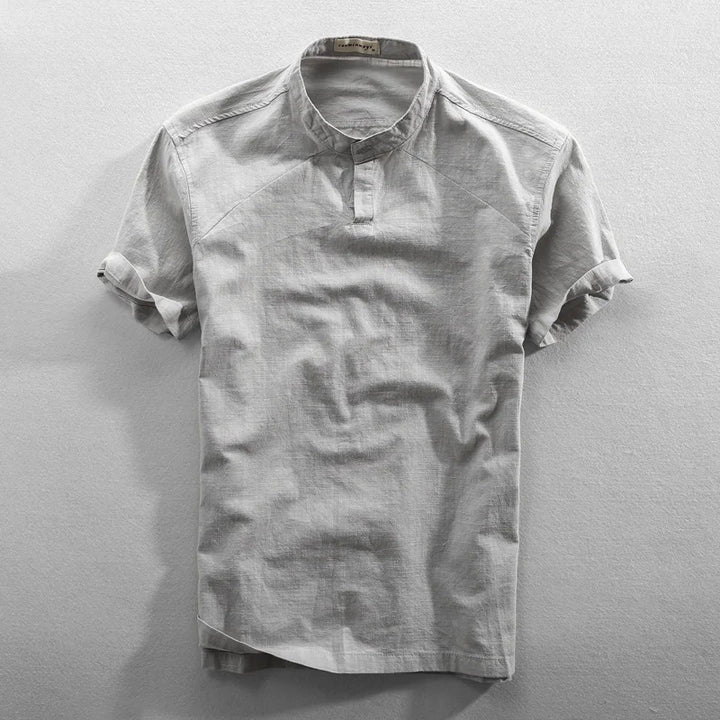 Carlous - Elegante Camicia Estiva in Cotone e Lino - Image 3