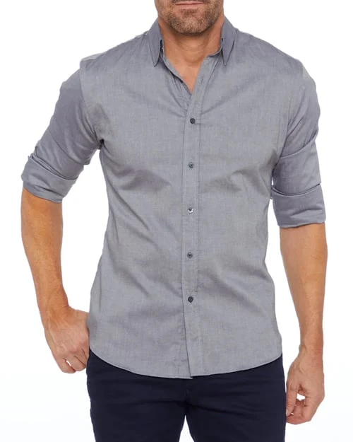 Ceferino - Camicia Disinvolto A Maniche Lunghe Con Bottoni - Image 11