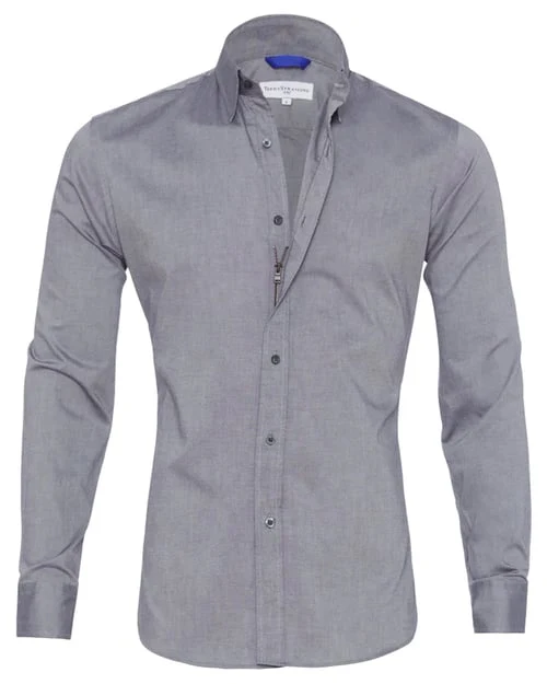 Ceferino - Camicia Disinvolto A Maniche Lunghe Con Bottoni - Image 12