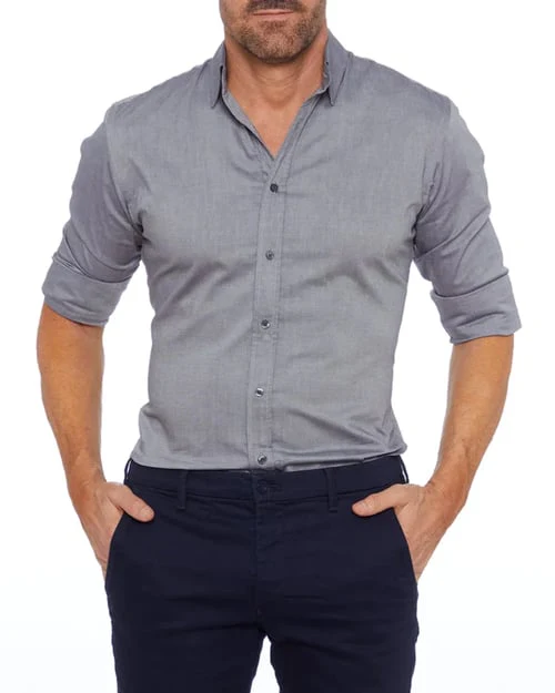 Ceferino - Camicia Disinvolto A Maniche Lunghe Con Bottoni - Image 2