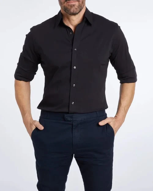 Ceferino - Camicia Disinvolto A Maniche Lunghe Con Bottoni - Image 25
