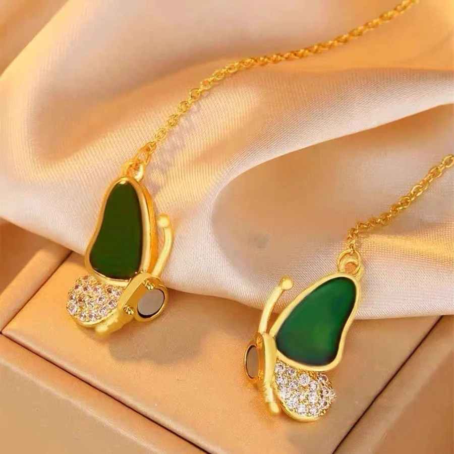 Celestafly - Collana con Farfalla che Cambia Colore