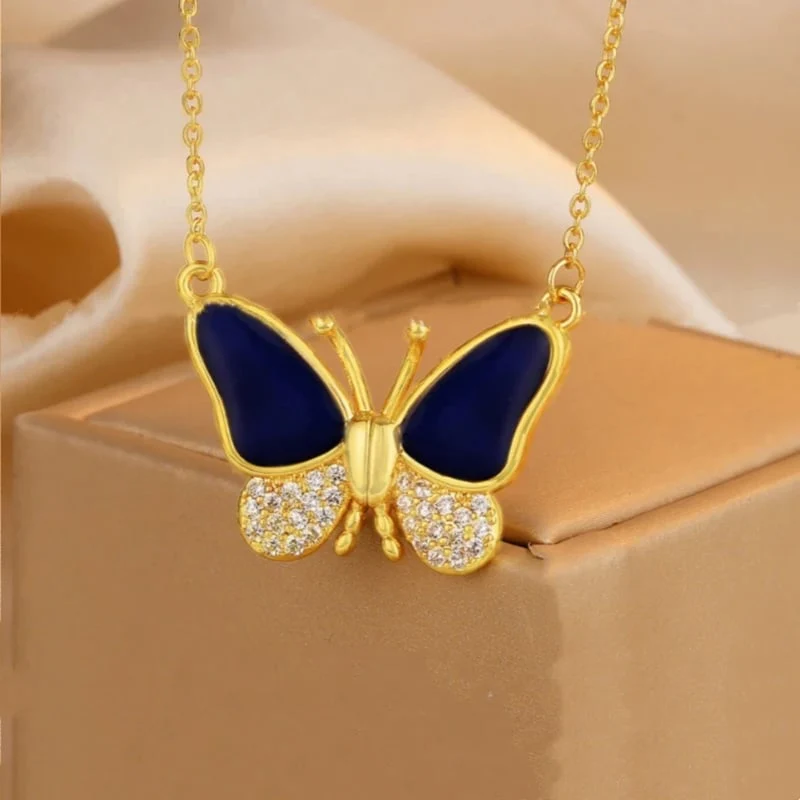 Celestafly - Collana con Farfalla che Cambia Colore - Image 2