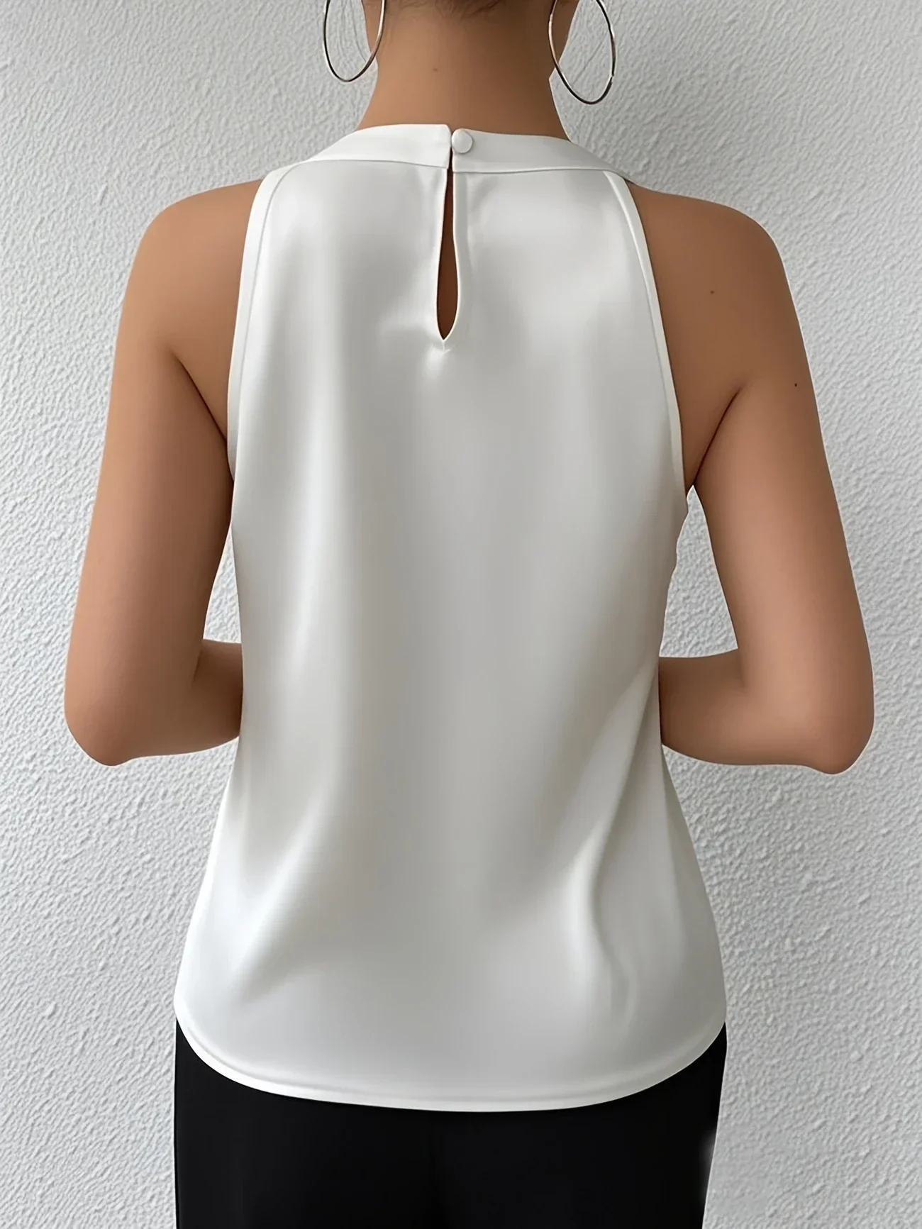 Cerys - Elegante Camicetta Senza Maniche In Poliestere - Image 14