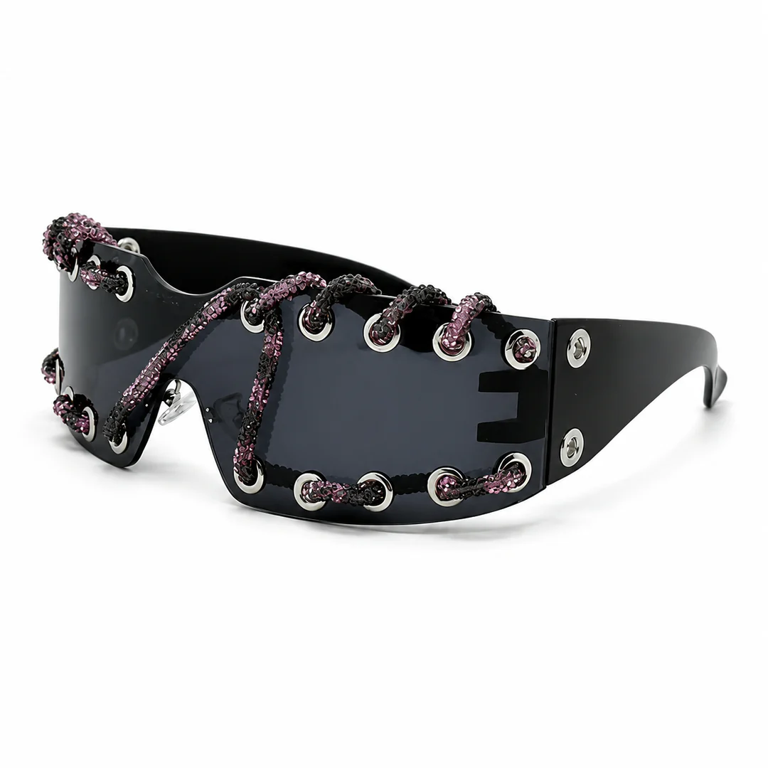 ChainShade - Occhiali Da Sole Alla Moda Con Lenti Borchiate - Image 3