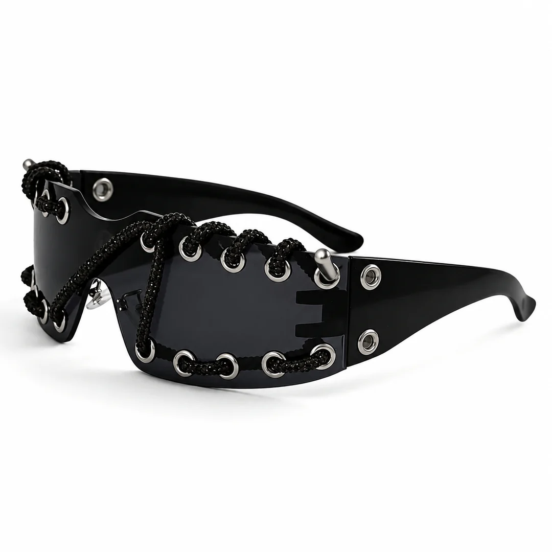 ChainShade - Occhiali Da Sole Alla Moda Con Lenti Borchiate - Image 5