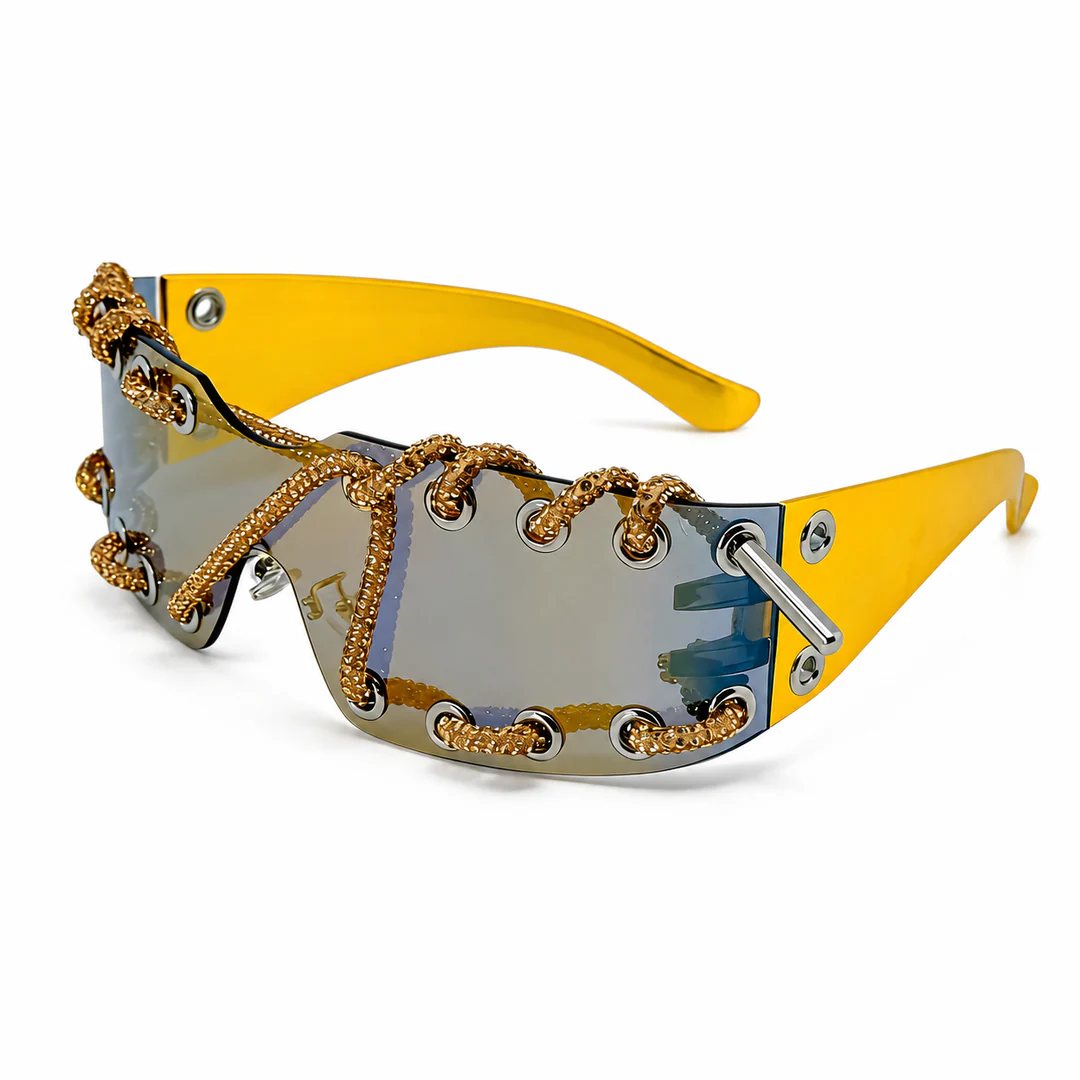 ChainShade - Occhiali Da Sole Alla Moda Con Lenti Borchiate - Image 6