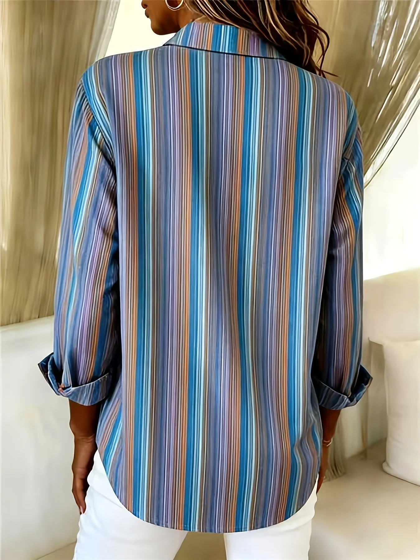 Chamique - Camicia a Maniche Lunghe Con Bottoni - Image 4