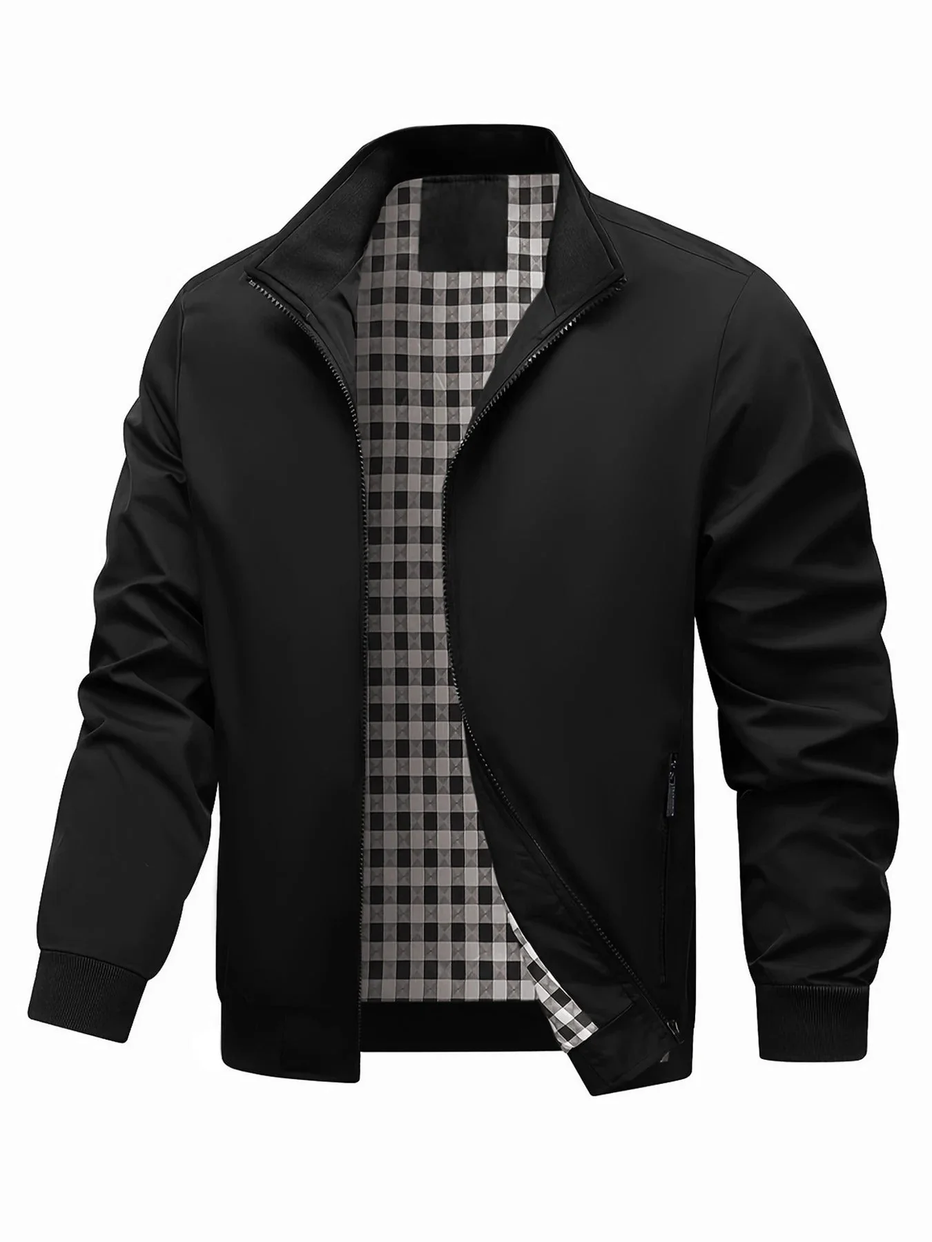 Charith - Giacca Casual a Maniche Lunghe Con Cerniera