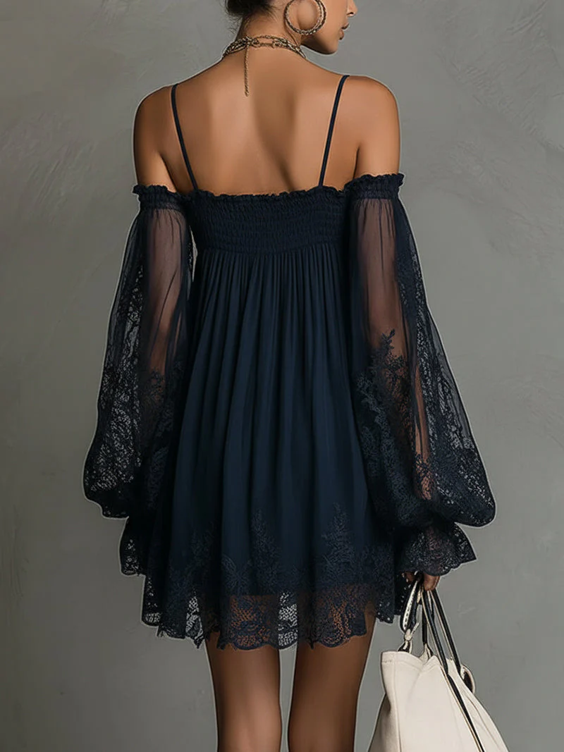 Charity - Abito in Pizzo con Spalle Scoperte - Image 3