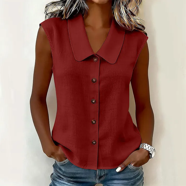 Chisato - Camicia Con Scollo a V E Bottoni - Image 3