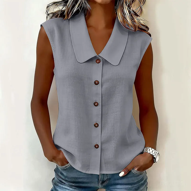 Chisato - Camicia Con Scollo a V E Bottoni - Image 5