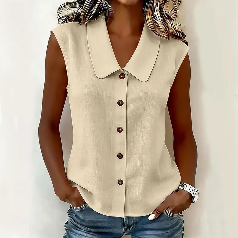 Chisato - Camicia Con Scollo a V E Bottoni - Image 7