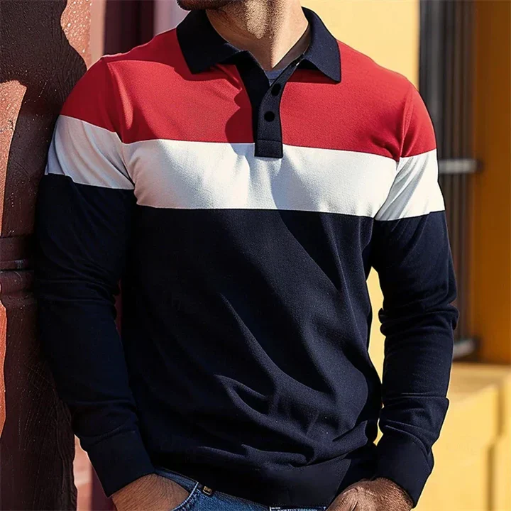 Chousein - Polo Casual a Maniche Lunghe - Image 5