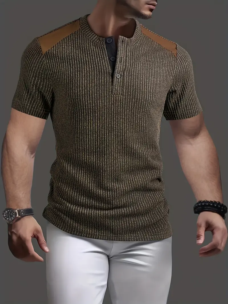 Cihan - Camicia Casual in Maglia a Righe - Image 2