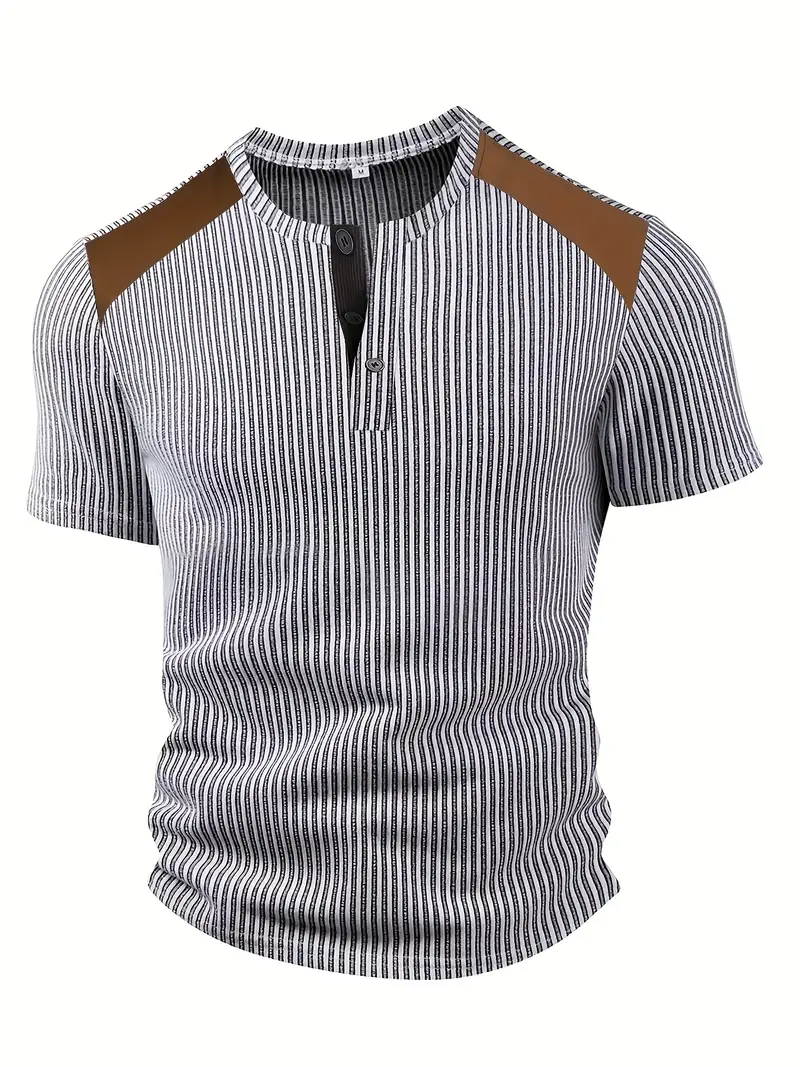 Cihan - Camicia Casual in Maglia a Righe - Image 4