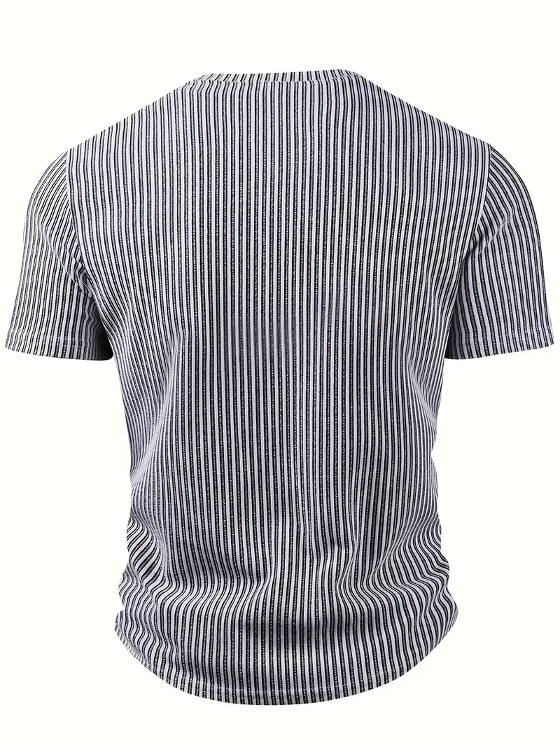 Cihan - Camicia Casual in Maglia a Righe - Image 5