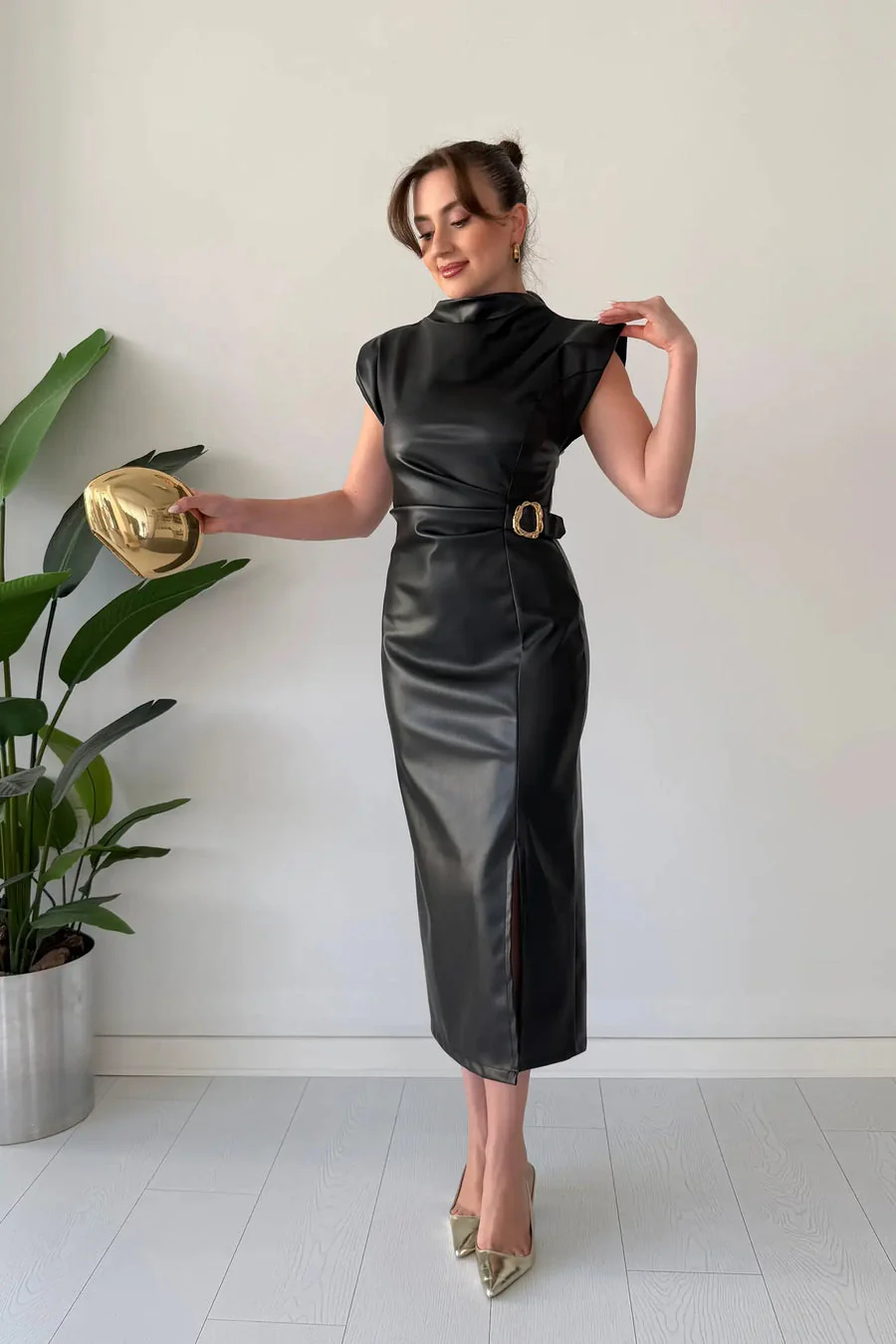 Claudine - Abito Elegante Con Cintura