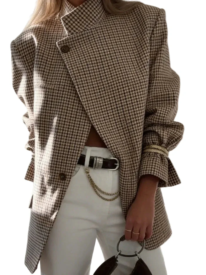 Clodagh - Blazer Strutturato Vintage a Quadri - Image 3