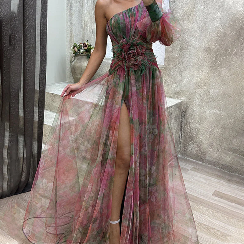 Cobie - Abito Irregolare In Tulle - Image 7