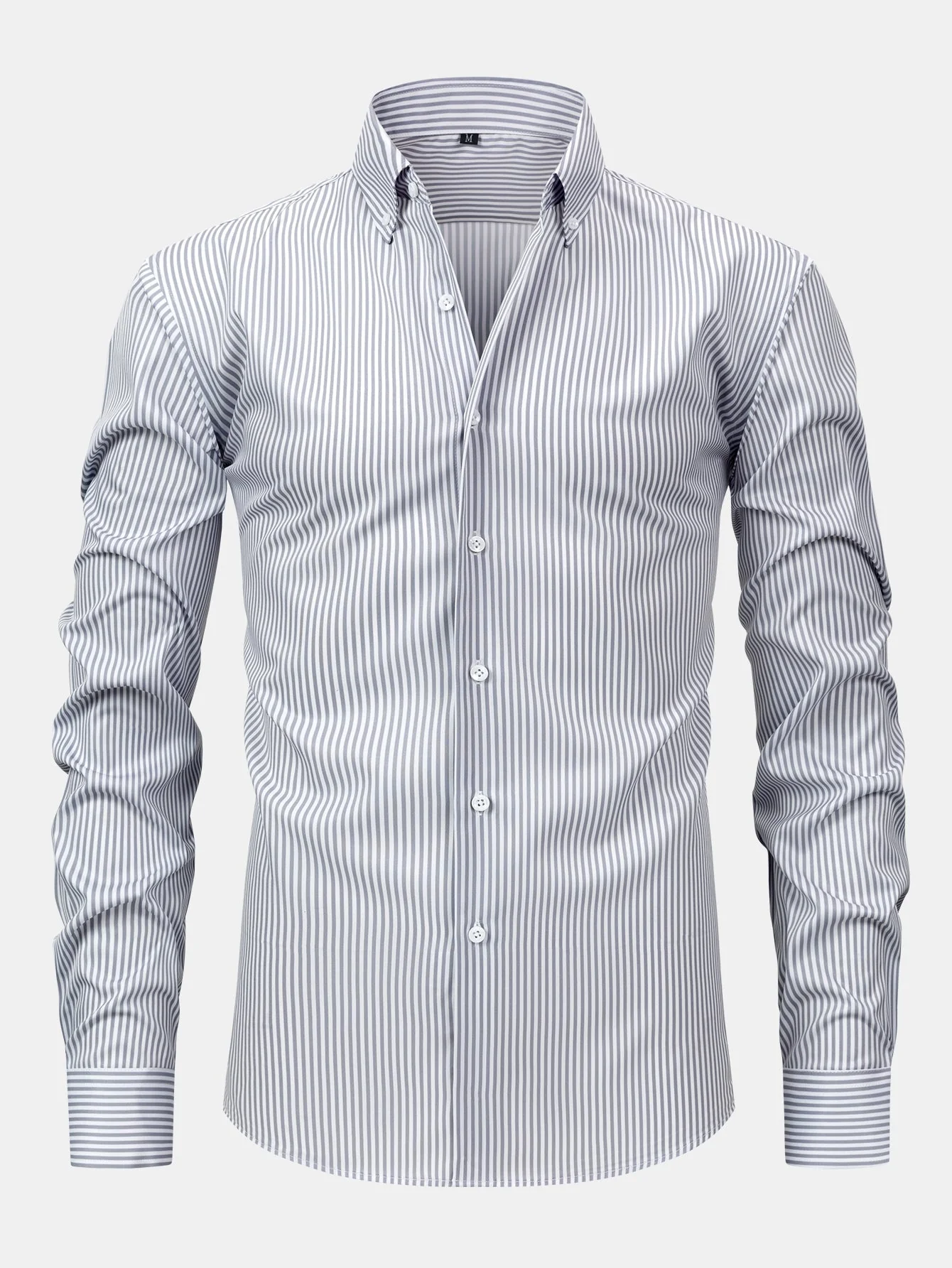 Corey - Camicia a Maniche Lunghe a Righe Con Bottoni - Image 3