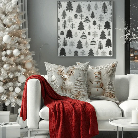 CozyFest - Fodera Per Cuscino a Tema Natalizio Per Decorazioni Domestiche - Image 5