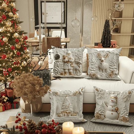 CozyFest - Fodera Per Cuscino a Tema Natalizio Per Decorazioni Domestiche - Image 6