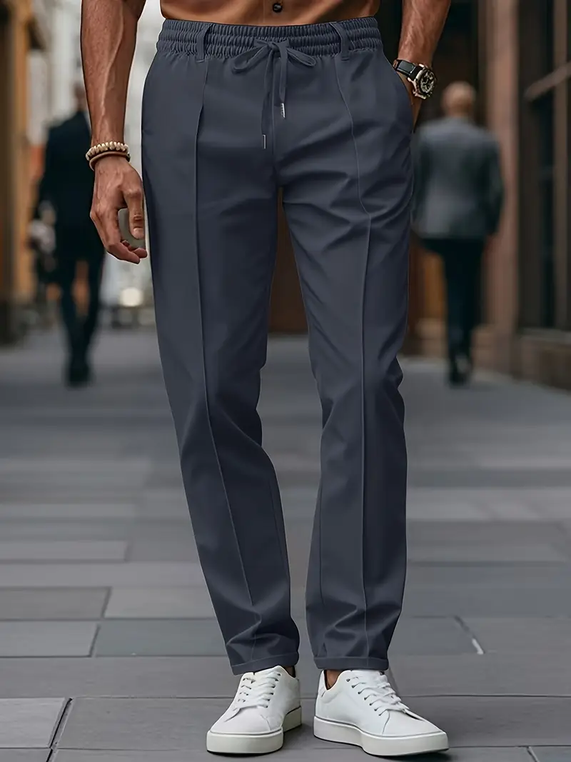 Crawford - Casual Vestibilità Slim Pantaloni Con Elastico in Vita - Image 10