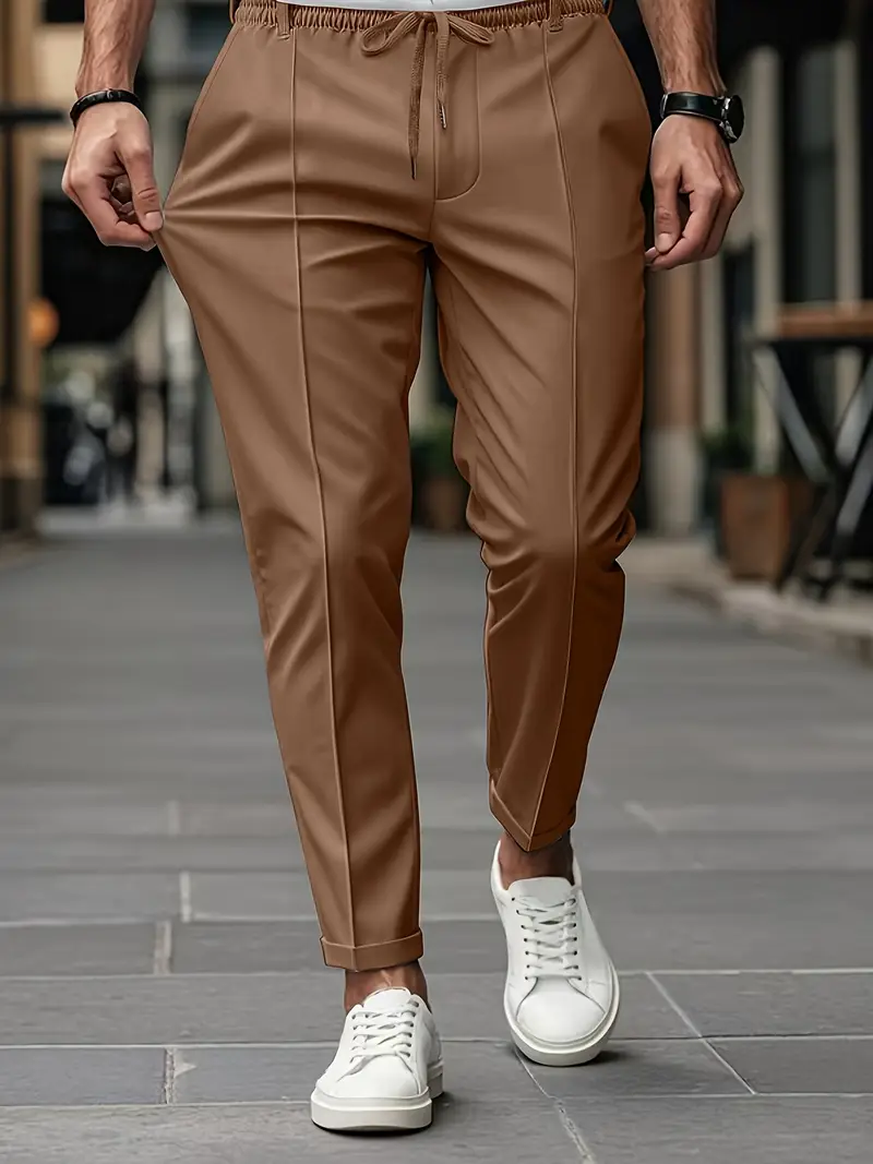 Crawford - Casual Vestibilità Slim Pantaloni Con Elastico in Vita - Image 25