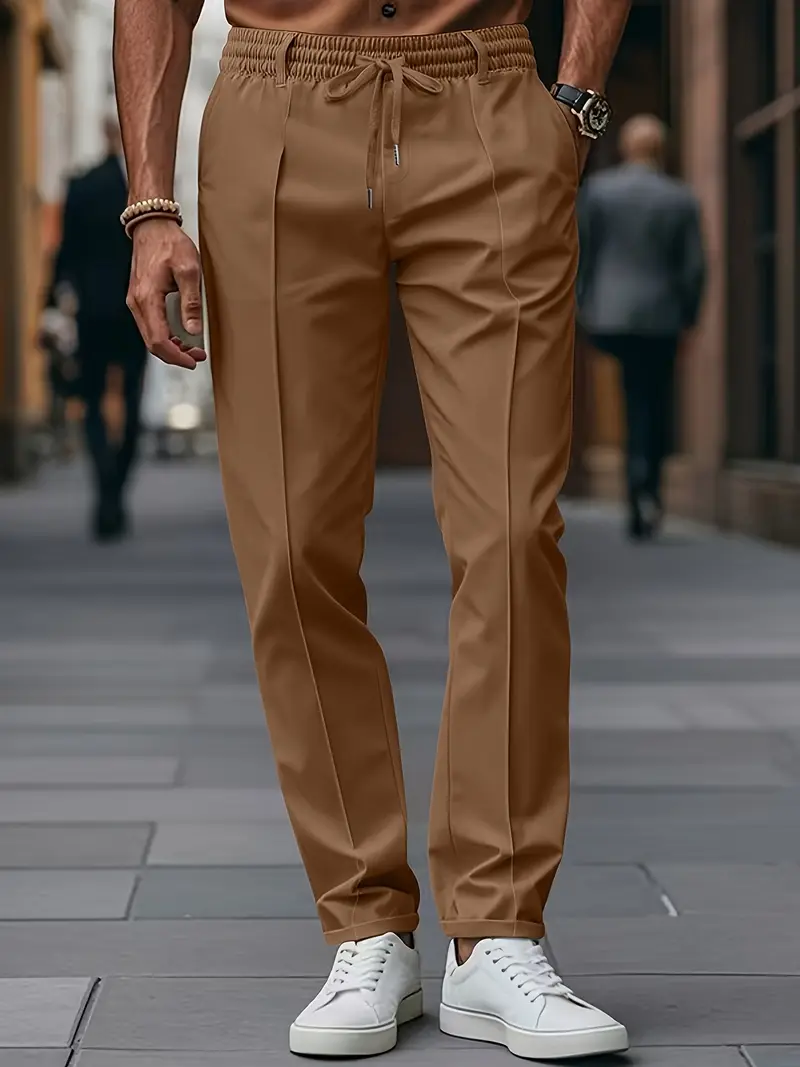 Crawford - Casual Vestibilità Slim Pantaloni Con Elastico in Vita - Image 26
