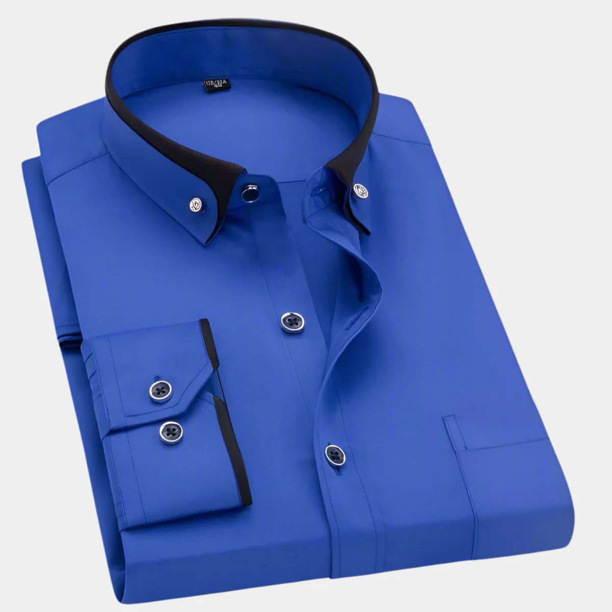 Daarik - Camicia Elegante Con Colletto A Contrasto E Maniche Lunghe - Image 2