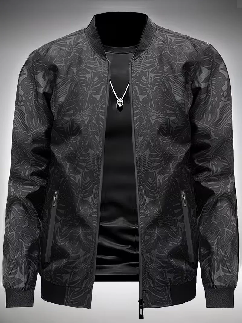 Dagan - Giacca Sportiva Casual a Maniche Lunghe Con Cerniera