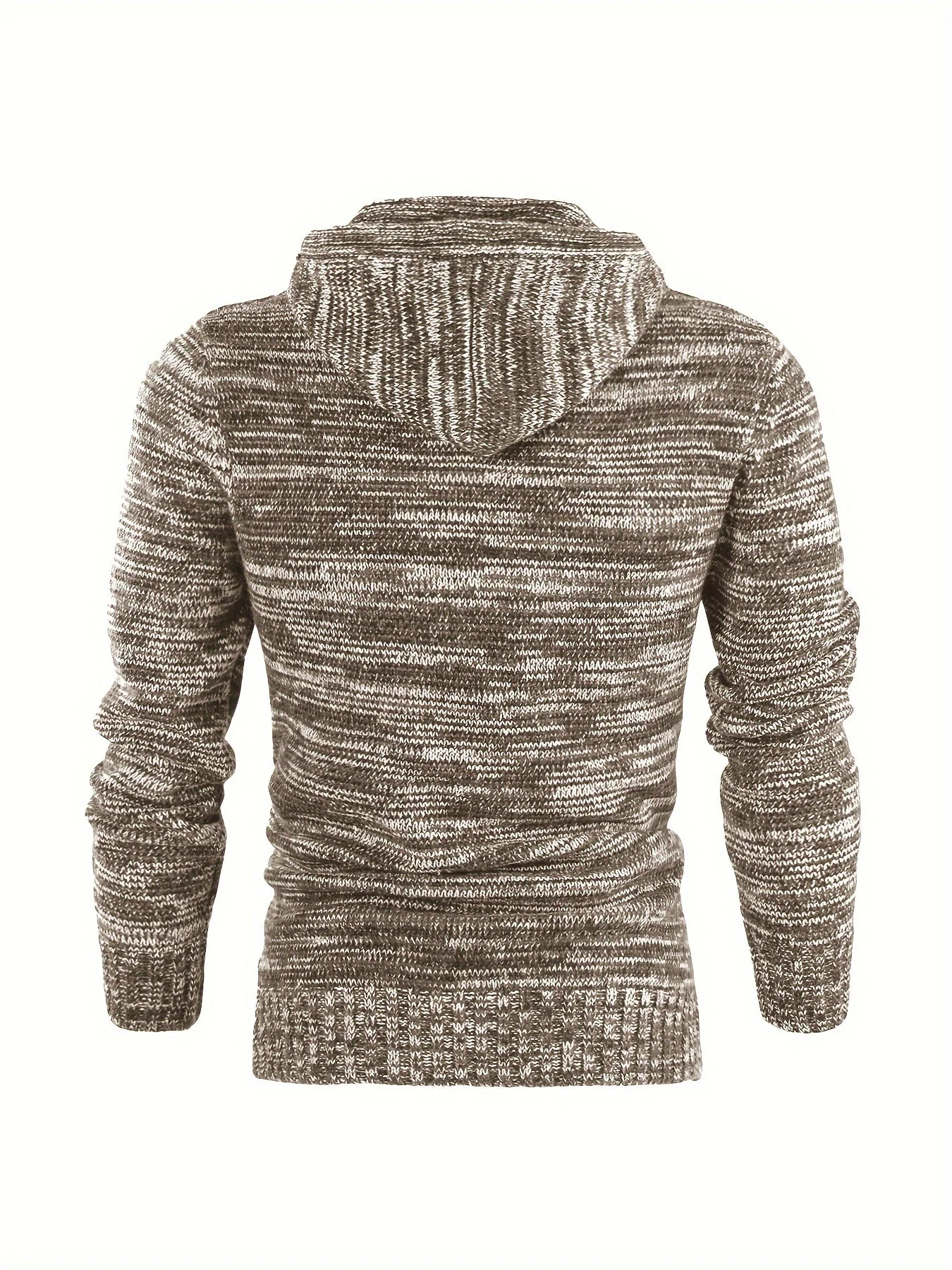 Damiaan - Felpa Con Cappuccio Casual a Maniche Lunghe In Maglia - Image 7