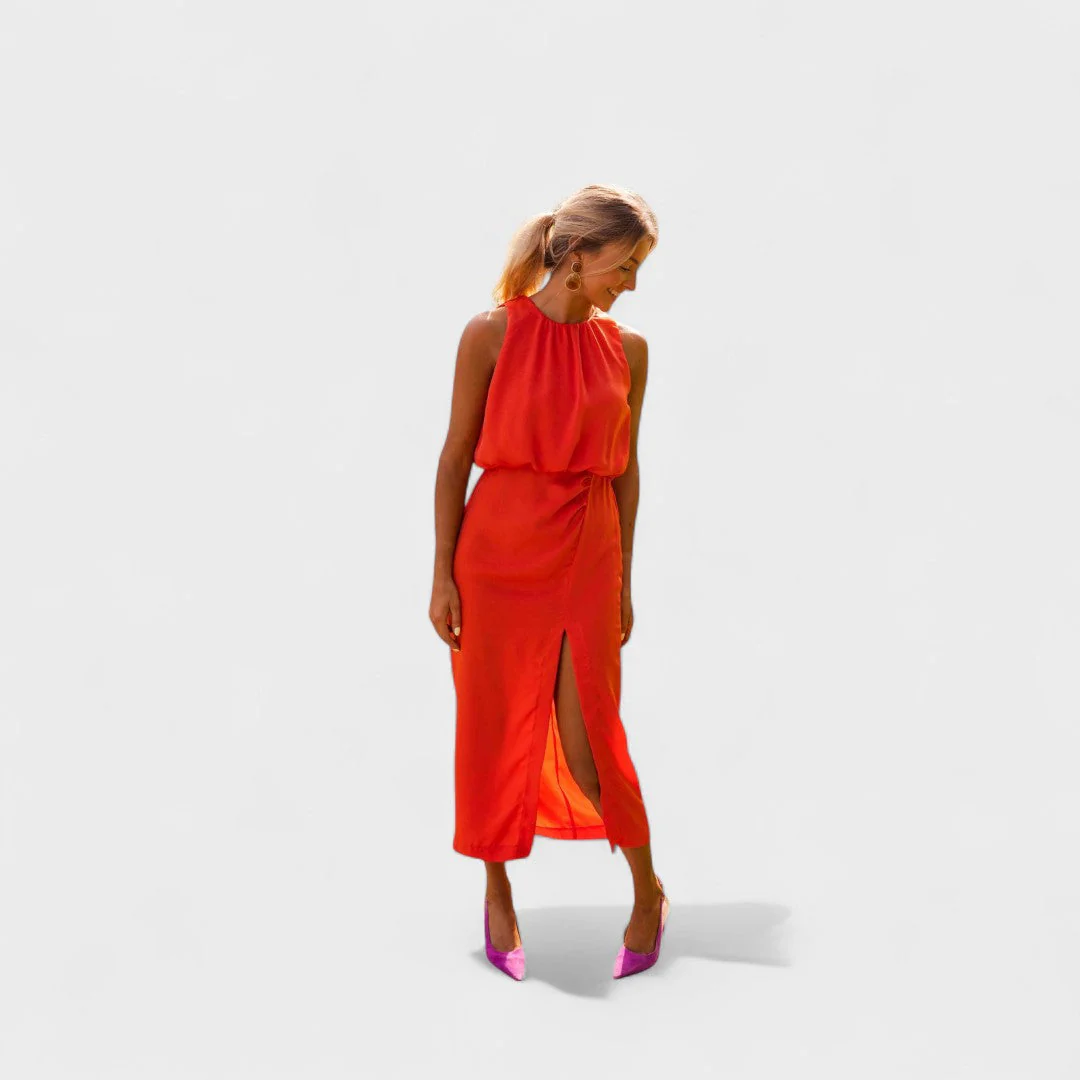Danella - Elegante Abito Midi Senza Maniche - Image 2