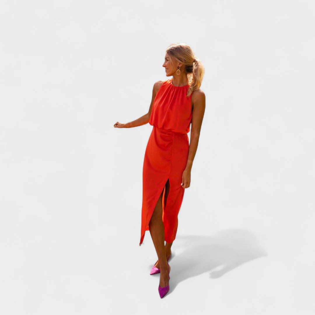 Danella - Elegante Abito Midi Senza Maniche - Image 3