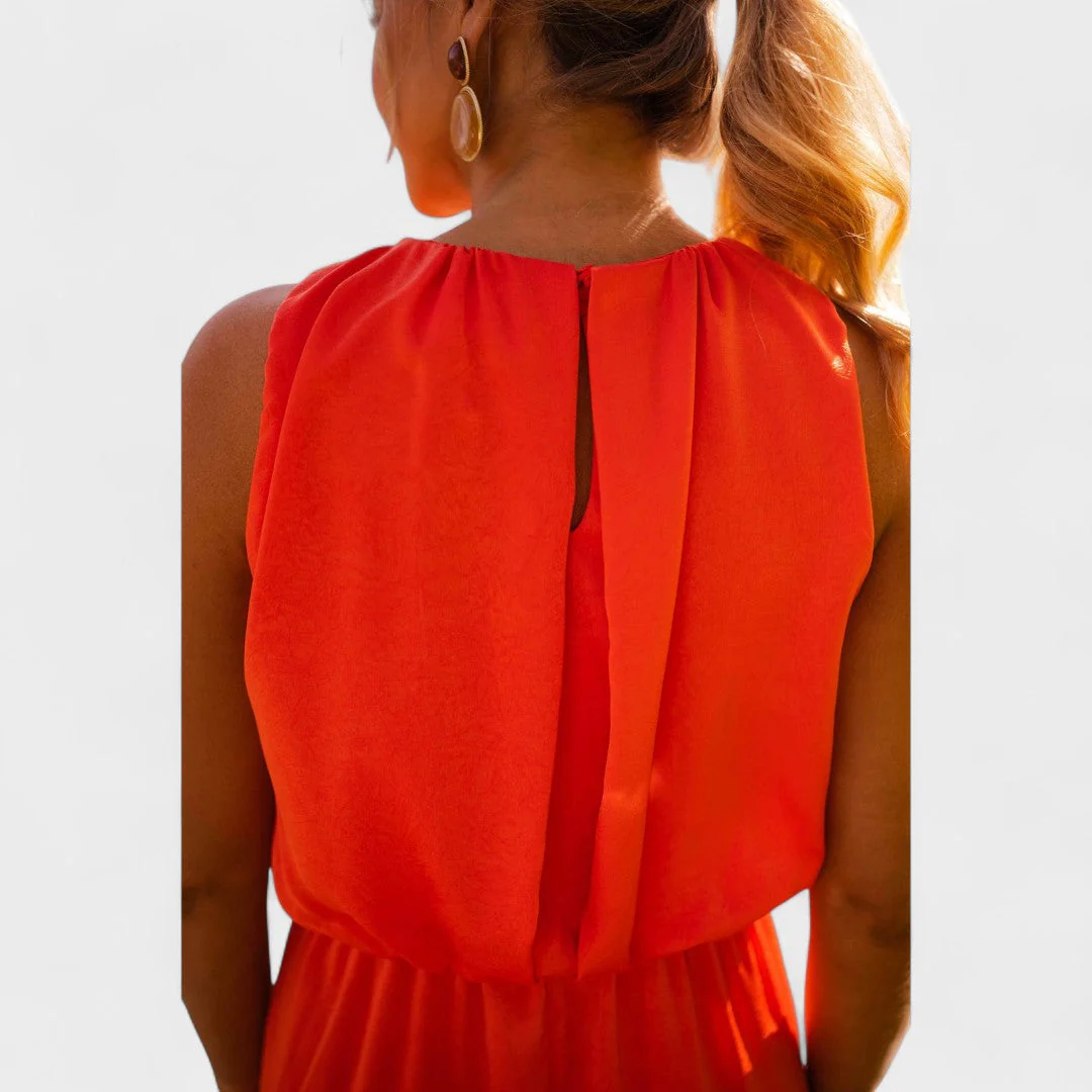 Danella - Elegante Abito Midi Senza Maniche - Image 7
