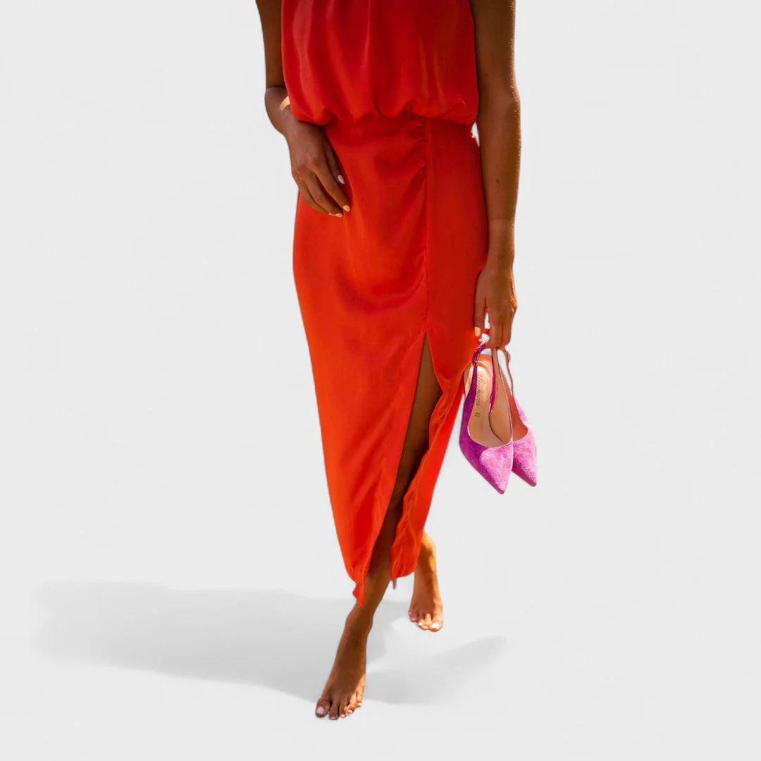 Danella - Elegante Abito Midi Senza Maniche - Image 8