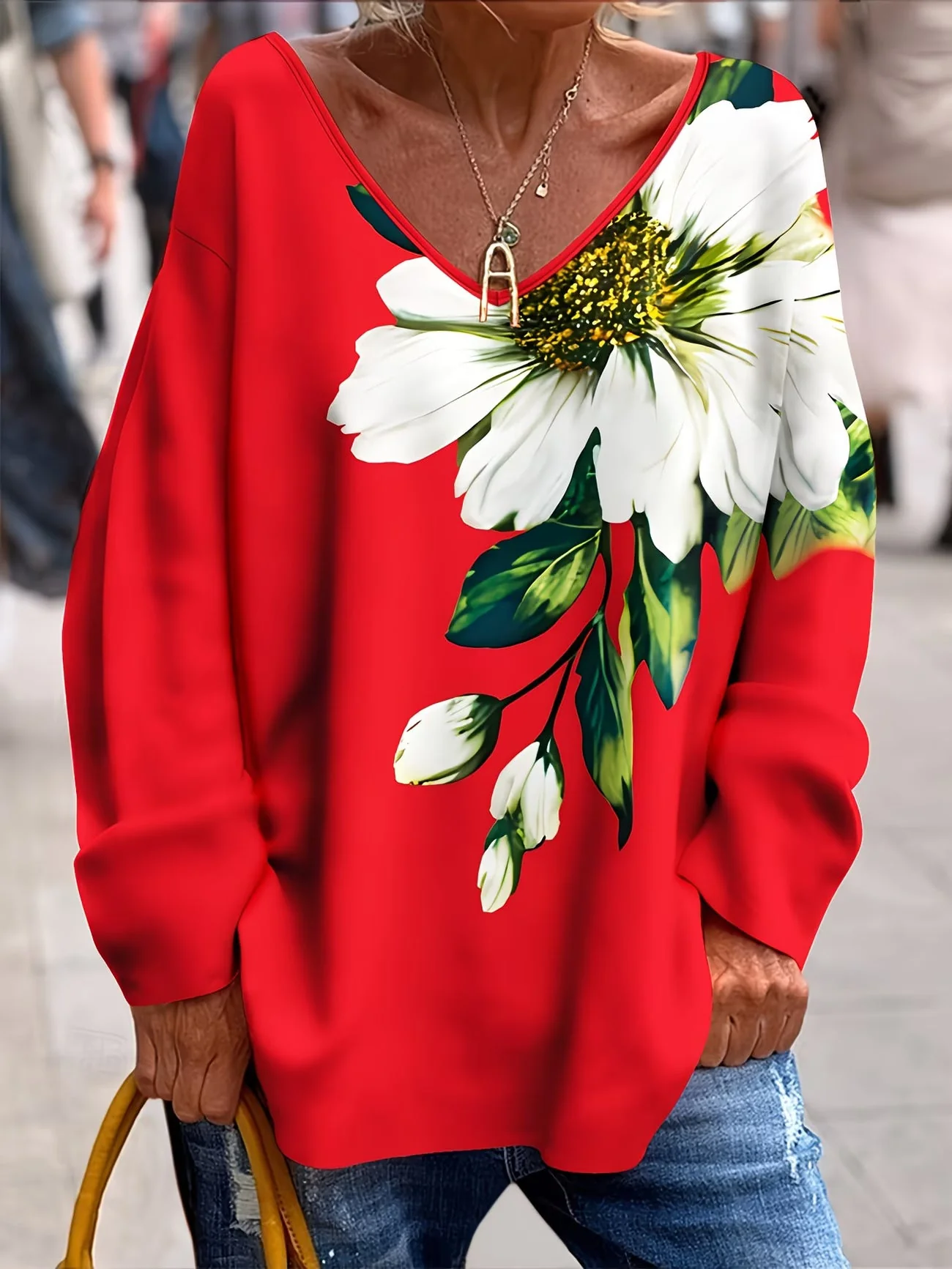 Daphna - Maglietta Oversize Con Stampa Floreale - Image 2