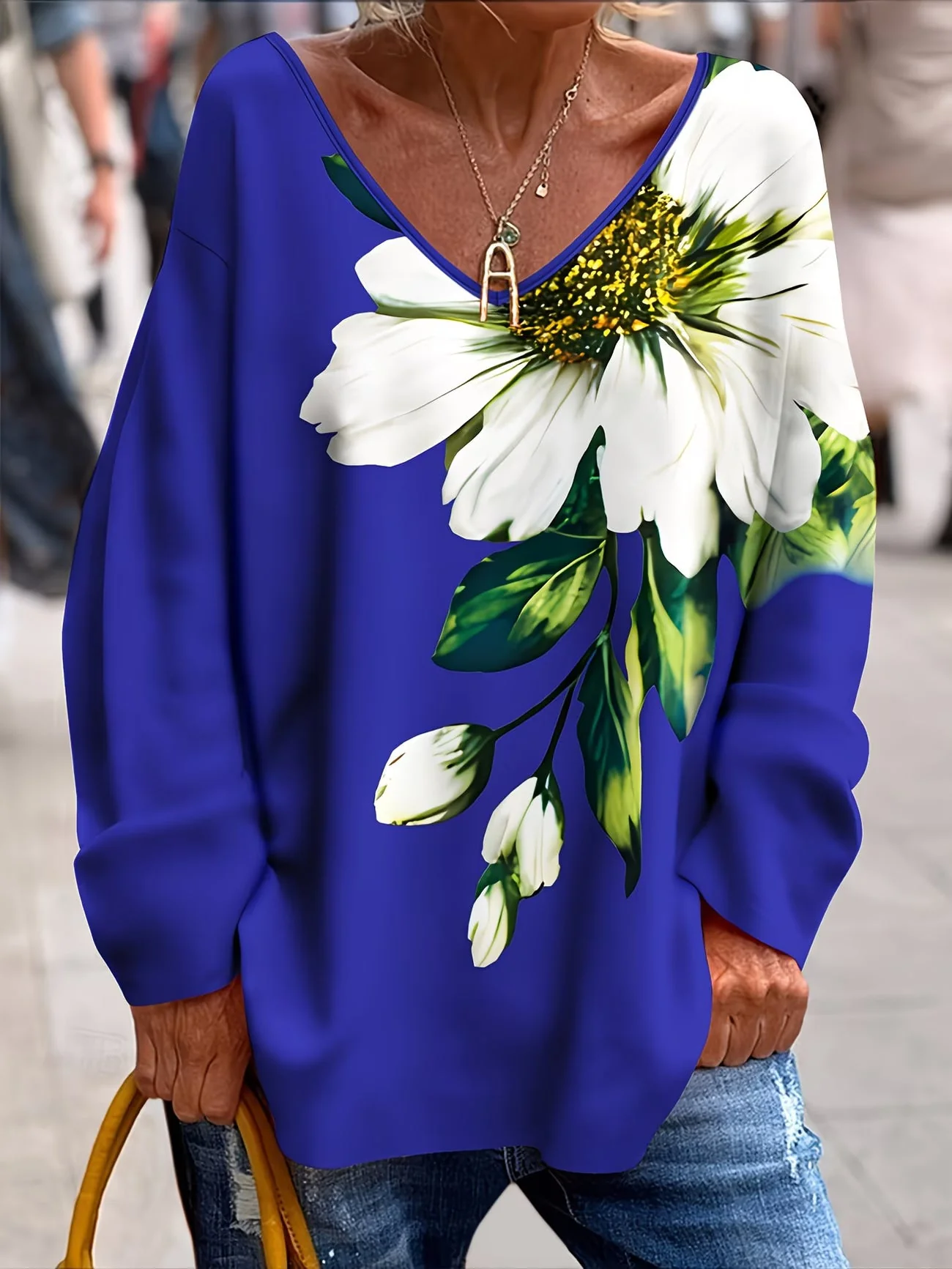 Daphna - Maglietta Oversize Con Stampa Floreale - Image 3