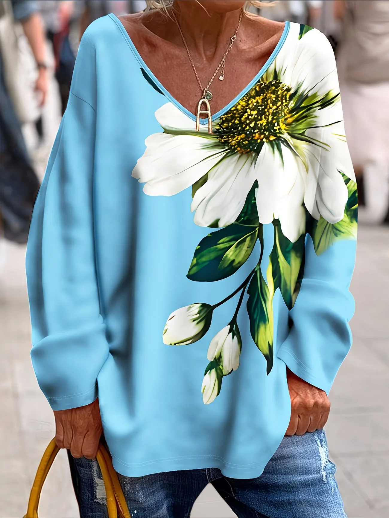 Daphna - Maglietta Oversize Con Stampa Floreale - Image 5