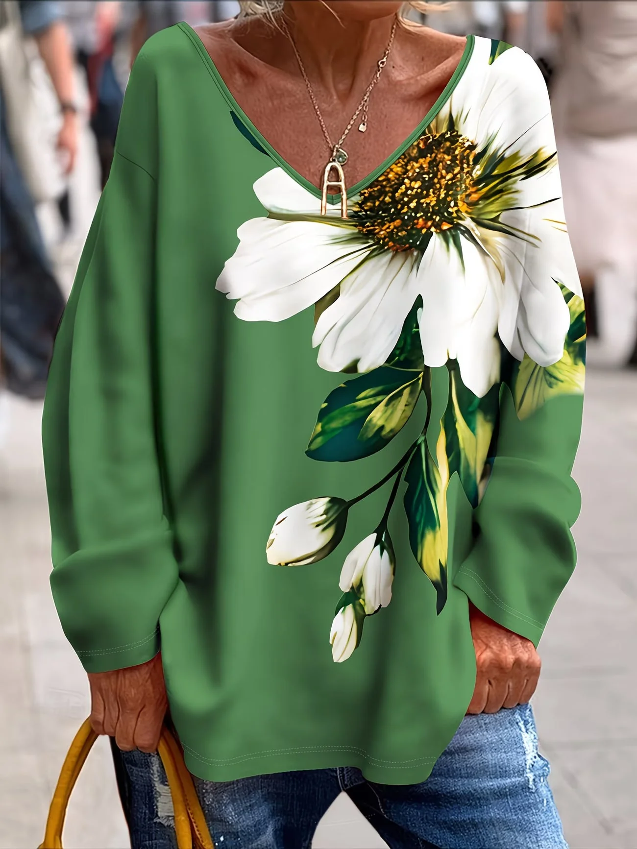 Daphna - Maglietta Oversize Con Stampa Floreale - Image 6