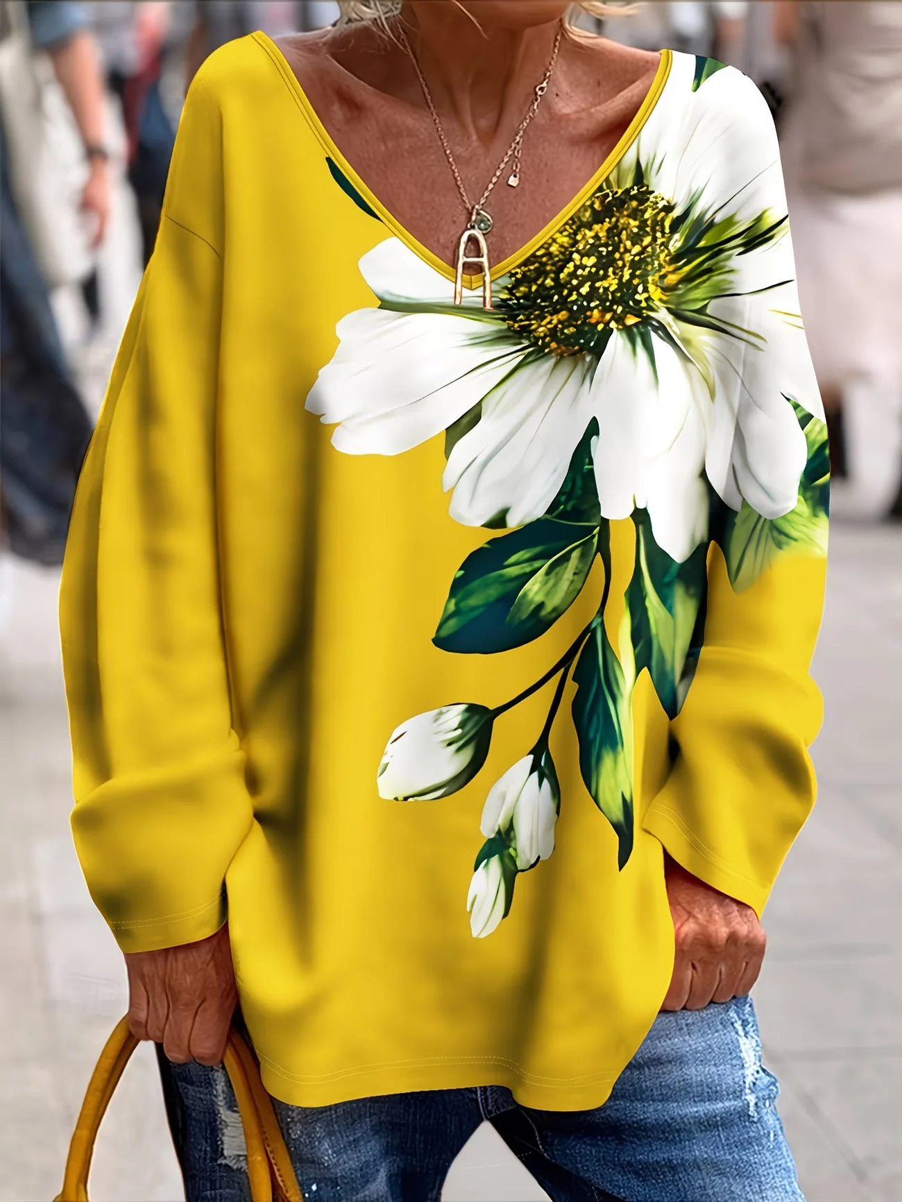 Daphna - Maglietta Oversize Con Stampa Floreale - Image 7